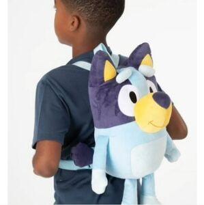 BLUEY - mid BACKPACK 18 inch bluey Plush Bag book Bag for Kid NWOT
